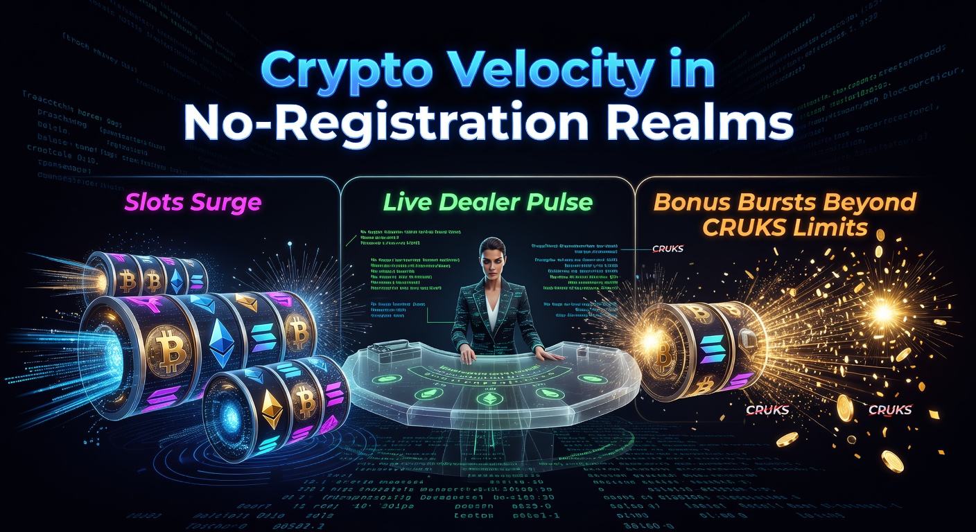 Afbeelding van dynamische crypto-transacties in een virtueel casino met slots en live dealers op de achtergrond