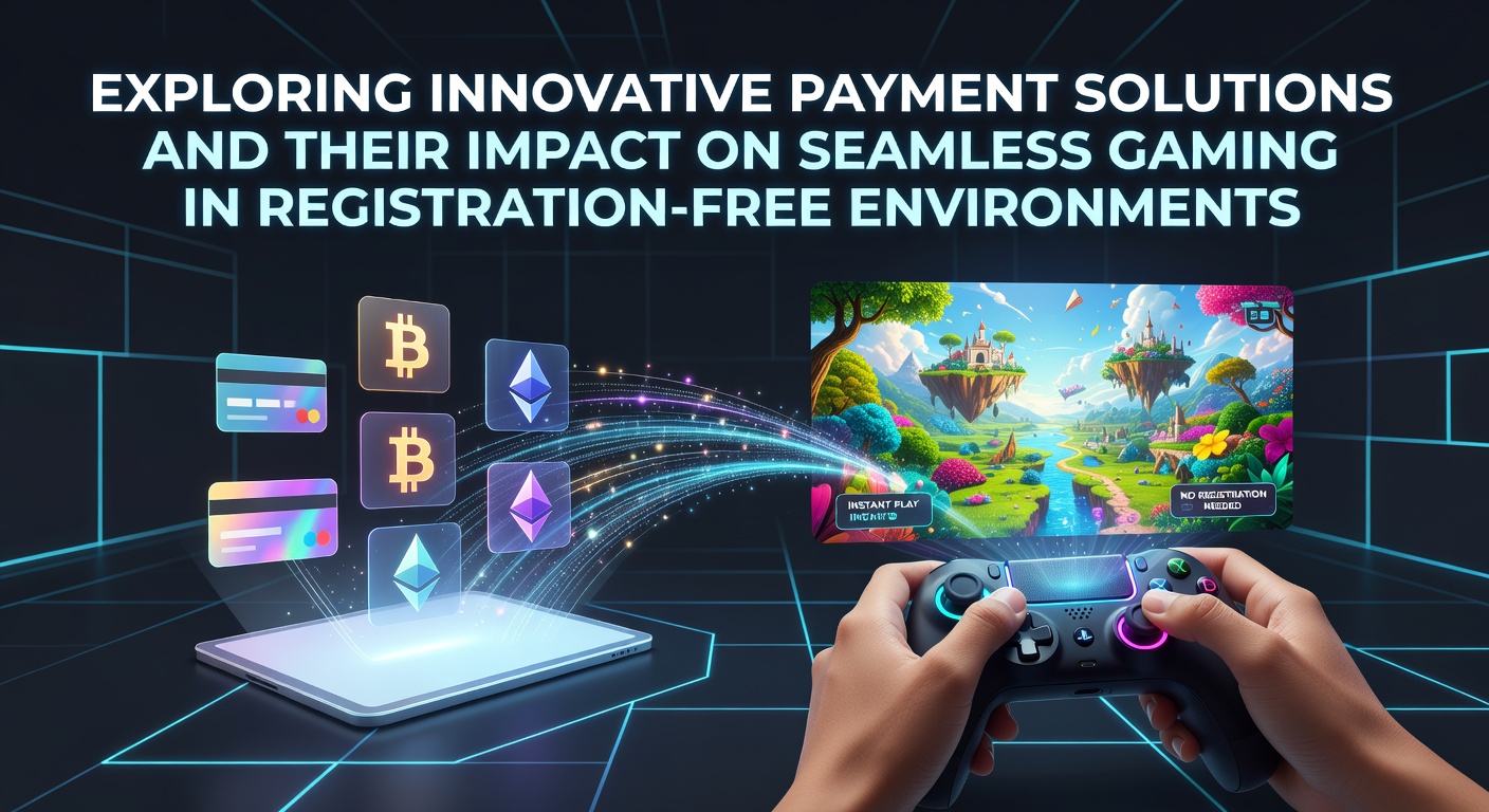Innovatieve betalingsoplossingen in registratievrije game-omgevingen tonen snelle transacties en naadloze integratie met digitale platforms