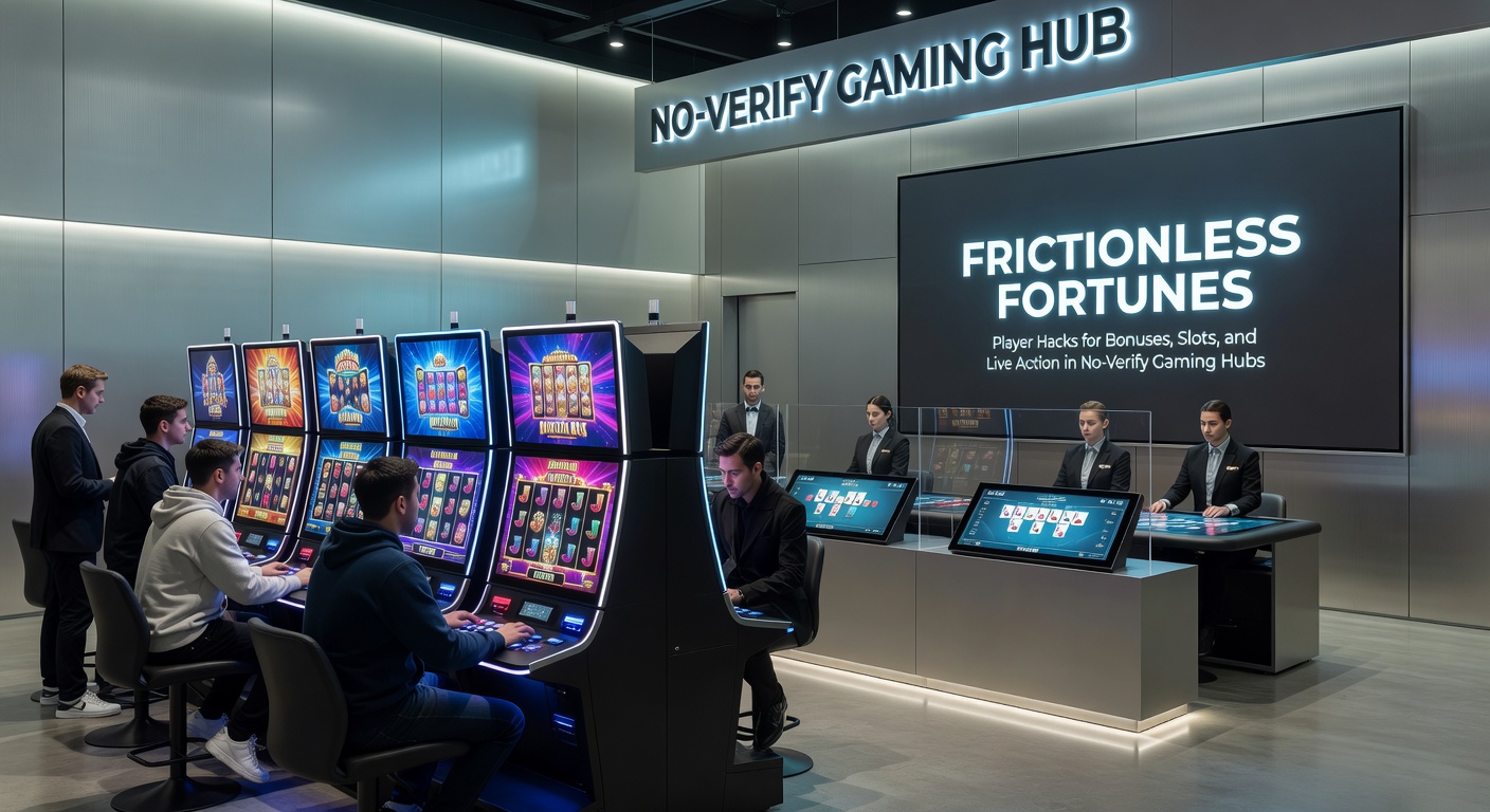 Live dealer aan een roulette tafel in een no-verify casino, met slots en bonuspop-ups zichtbaar op schermen