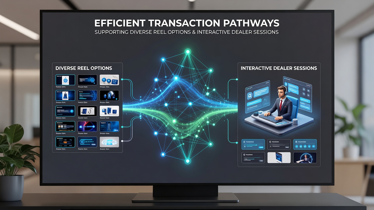 Interactieve live dealer setup met snelle transactieverwerking voor slots en bonussen