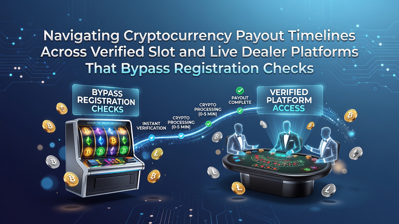Illustratie van cryptovaluta transacties in online slot en live dealer omgevingen zonder registratie