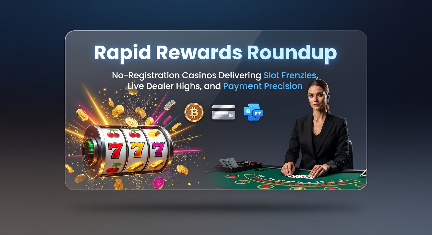 Schermafbeelding van een bruisend no-registration casino met draaiende slots en live dealer tafels in actie