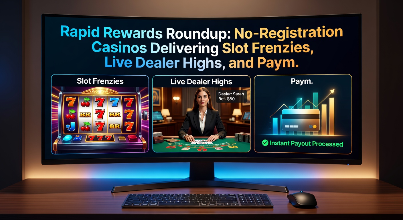 Dynamische live dealer sessie met roulette en blackjack tafels in een no-registration casino omgeving